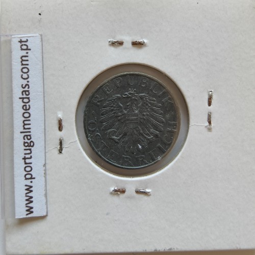 Áustria 5 Groschen 1957 Zinco, World Coins Austria KM 2875, coin of 5 groschen 1957 zinc