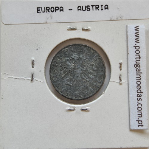 Áustria 5 Groschen 1967 Zinco, World Coins Austria KM 2875, coin of 5 groschen 1967 zinc