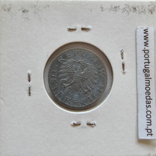 Áustria 5 Groschen 1968 Zinco, World Coins Austria KM 2875, coin of 5 groschen 1968 zinc