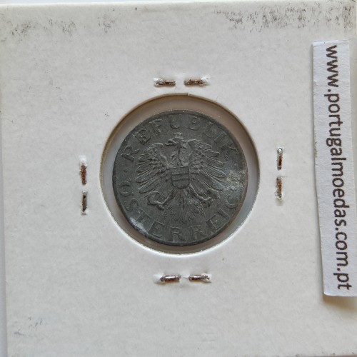 Áustria 5 Groschen 1968 Zinco, World Coins Austria KM 2875, coin of 5 groschen 1968 zinc