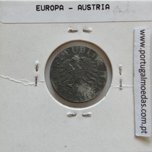 Áustria 5 Groschen 1972 Zinco, World Coins Austria KM 2875, coin of 5 groschen 1972 zinc