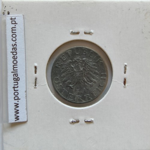 Áustria 5 Groschen 1975 Zinco, World Coins Austria KM 2875, coin of 5 groschen 1975 zinc