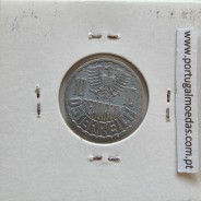 Áustria 10 Groschen 1952 Alumínio, World Coins Austria KM 2878, coin of 10 groschen 1952 Aluminium