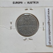 Áustria 10 Groschen 1952 Alumínio, World Coins Austria KM 2878, coin of 10 groschen 1952 Aluminium