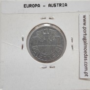 Áustria 10 Groschen 1955 Alumínio, World Coins Austria KM 2878, coin of 10 groschen 1955 Aluminium