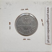 Áustria 10 Groschen 1959 Alumínio, World Coins Austria KM 2878, coin of 10 groschen 1959 Aluminium