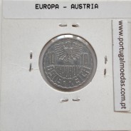 Áustria 10 Groschen 1962 Alumínio, World Coins Austria KM 2878, coin of 10 groschen 1962 Aluminium