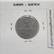 Áustria 10 Groschen 1963 Alumínio, World Coins Austria KM 2878, coin of 10 groschen 1963 Aluminium