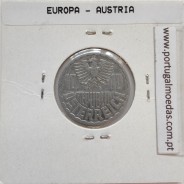 Áustria 10 Groschen 1964 Alumínio, World Coins Austria KM 2878, coin of 10 groschen 1964 Aluminium
