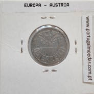 Áustria 10 Groschen 1966 Alumínio, World Coins Austria KM 2878, coin of 10 groschen 1966 Aluminium