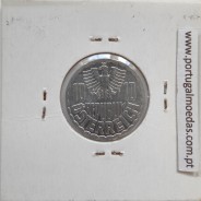 Áustria 10 Groschen 1972 Alumínio, World Coins Austria KM 2878, coin of 10 groschen 1972 Aluminium