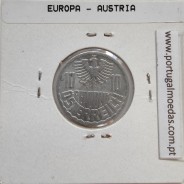 Áustria 10 Groschen 1972 Alumínio, World Coins Austria KM 2878, coin of 10 groschen 1972 Aluminium