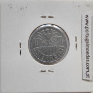 Áustria 10 Groschen 1973 Alumínio, World Coins Austria KM 2878, coin of 10 groschen 1973 Aluminium