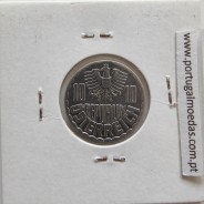 Áustria 10 Groschen 1979 Alumínio, World Coins Austria KM 2878, coin of 10 groschen 1979 Aluminium