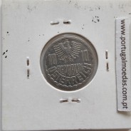 Áustria 10 Groschen 1984 Alumínio, World Coins Austria KM 2878, coin of 10 groschen 1984 Aluminium