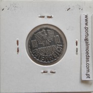 Áustria 10 Groschen 1986 Alumínio, World Coins Austria KM 2878, coin of 10 groschen 1986 Aluminium