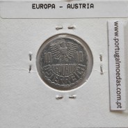 Áustria 10 Groschen 1988 Alumínio, World Coins Austria KM 2878, coin of 10 groschen 1988 Aluminium