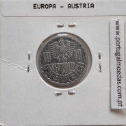 Áustria 10 Groschen 1989 Alumínio, World Coins Austria KM 2878, coin of 10 groschen 1989 Aluminium