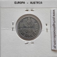 Áustria 10 Groschen 1990 Alumínio, World Coins Austria KM 2878, coin of 10 groschen 1990 Aluminium