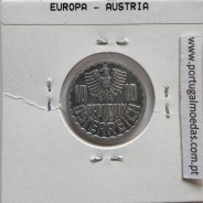 Áustria 10 Groschen 1995 Alumínio, World Coins Austria KM 2878, coin of 10 groschen 1995 Aluminium