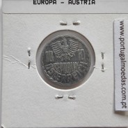 Áustria 10 Groschen 1995 Alumínio, World Coins Austria KM 2878, coin of 10 groschen 1995 Aluminium