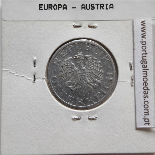 Áustria 50 Groschen 1947 Alumínio, World Coins Austria KM 2870, coin of 50 groschen 1947 Aluminium