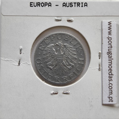 Áustria 50 Groschen 1947 Alumínio, World Coins Austria KM 2870, coin of 50 groschen 1947 Aluminium