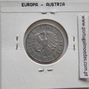 Áustria 50 Groschen 1947 Alumínio, World Coins Austria KM 2870, coin of 50 groschen 1947 Aluminium