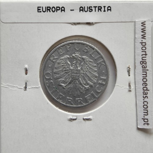 Áustria 50 Groschen 1952 Alumínio, World Coins Austria KM 2870, coin of 50 groschen 1952 Aluminium
