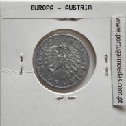 Áustria 50 Groschen 1952 Alumínio, World Coins Austria KM 2870, coin of 50 groschen 1952 Aluminium
