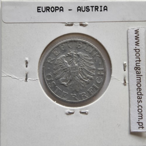 Áustria 50 Groschen 1952 Alumínio, World Coins Austria KM 2870, coin of 50 groschen 1952 Aluminium