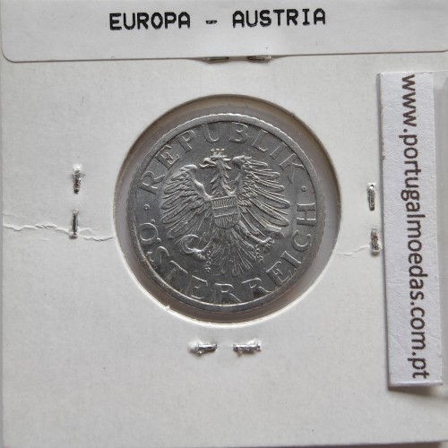 Áustria 50 Groschen 1955 Alumínio, World Coins Austria KM 2870, coin of 50 groschen 1955 Aluminium