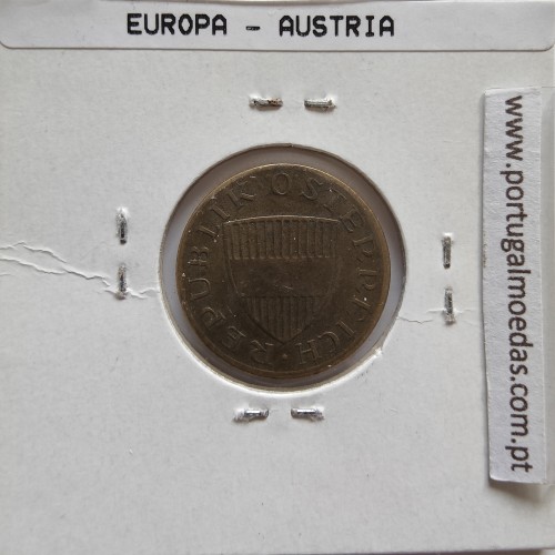 Áustria 50 Groschen 1959 Bronze - Alumínio, World Coins Austria KM 2885, coin of 50 groschen 1959 Aluminium-bronze
