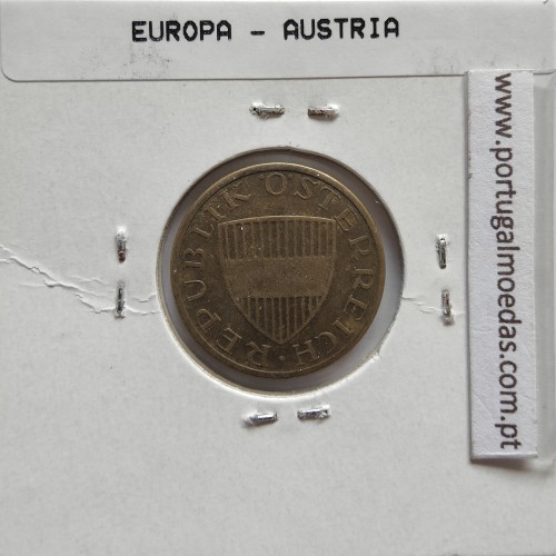 Áustria 50 Groschen 1960 Bronze - Alumínio, World Coins Austria KM 2885, coin of 50 groschen 1960 Aluminium-bronze