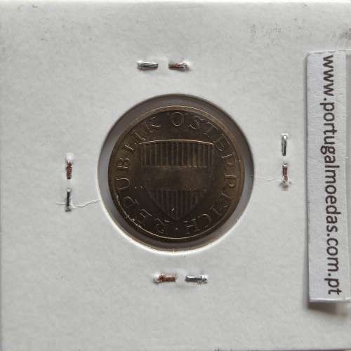 Áustria 50 Groschen 1962 Bronze - Alumínio, World Coins Austria KM 2885, coin of 50 groschen 1962 Aluminium-bronze