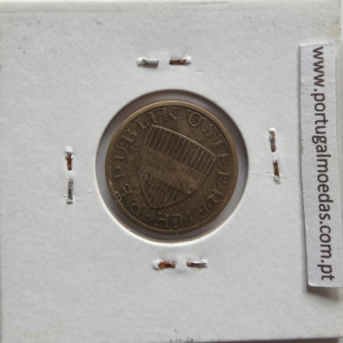 Áustria 50 Groschen 1962 Bronze - Alumínio, World Coins Austria KM 2885, coin of 50 groschen 1962 Aluminium-bronze