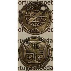 MOEDA VINTÉM PRATA 1706-1750 (MBC) - D.JOÃO V