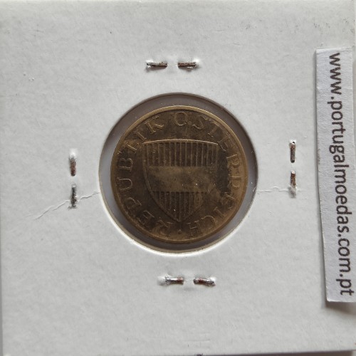Áustria 50 Groschen 1969 Bronze - Alumínio, World Coins Austria KM 2885, coin of 50 groschen 1969 Aluminium-bronze
