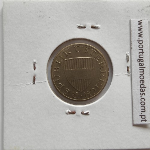 Áustria 50 Groschen 1972 Bronze - Alumínio, World Coins Austria KM 2885, coin of 50 groschen 1972 Aluminium-bronze