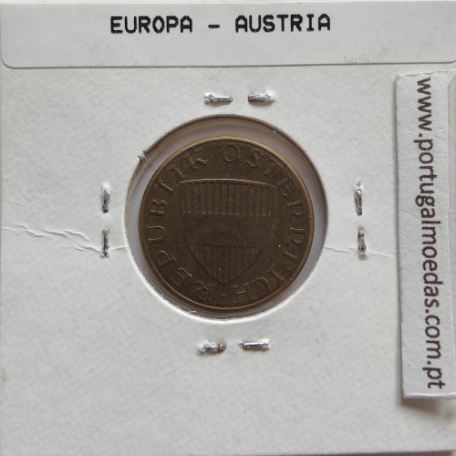 Áustria 50 Groschen 1972 Bronze - Alumínio, World Coins Austria KM 2885, coin of 50 groschen 1972 Aluminium-bronze