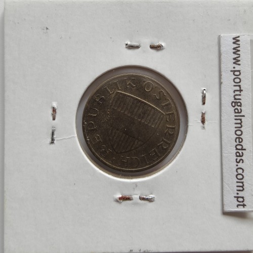 Áustria 50 Groschen 1974 Bronze - Alumínio, World Coins Austria KM 2885, coin of 50 groschen 1974 Aluminium-bronze