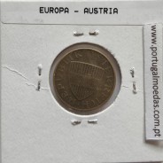 Áustria 50 Groschen 1975 Bronze - Alumínio, World Coins Austria KM 2885, coin of 50 groschen 1975 Aluminium-bronze