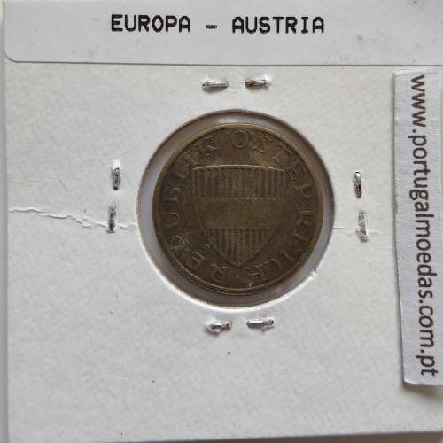 Áustria 50 Groschen 1976 Bronze - Alumínio, World Coins Austria KM 2885, coin of 50 groschen 1976 Aluminium-bronze