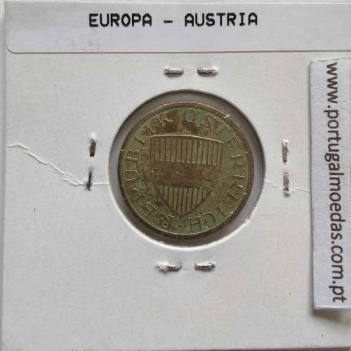 Áustria 50 Groschen 1991 Bronze - Alumínio, World Coins Austria KM 2885, coin of 50 groschen 1991 Aluminium-bronze
