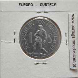 Áustria 1 Schilling 1946 Aluminío, World Coins Austria KM 2871, coin of 1 schiling 1946 Aluminium
