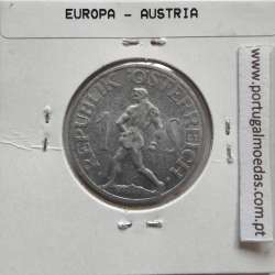 Áustria 1 Schilling 1947 Aluminío, World Coins Austria KM 2871, coin of 1 schiling 1947 Aluminium