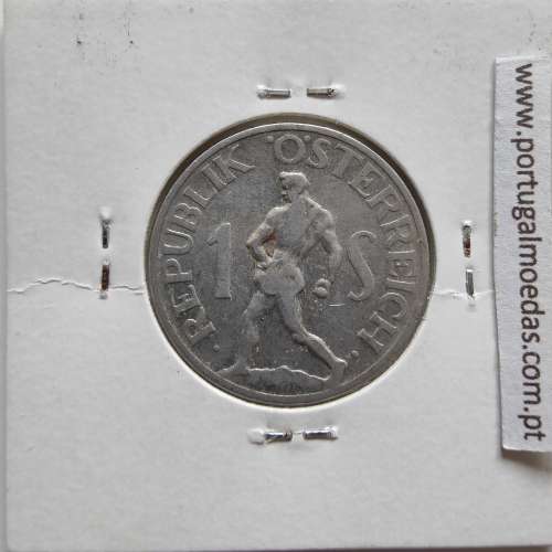 Áustria 1 Schilling 1947 Aluminío, World Coins Austria KM 2871, coin of 1 schiling 1947 Aluminium