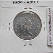 Áustria 1 Schilling 1957 Aluminío, World Coins Austria KM 2871, coin of 1 schiling 1957 Aluminium