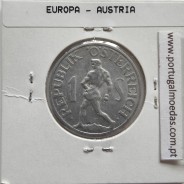 Áustria 1 Schilling 1957 Aluminío, World Coins Austria KM 2871, coin of 1 schiling 1957 Aluminium