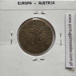 Áustria 1 Schilling 1960 Bronze-Aluminío, World Coins Austria KM 2886, coin of 1 schiling 1960 Aluminium-bronze